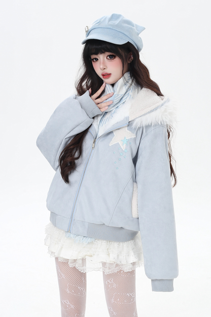 アイススターファーフードジャケット