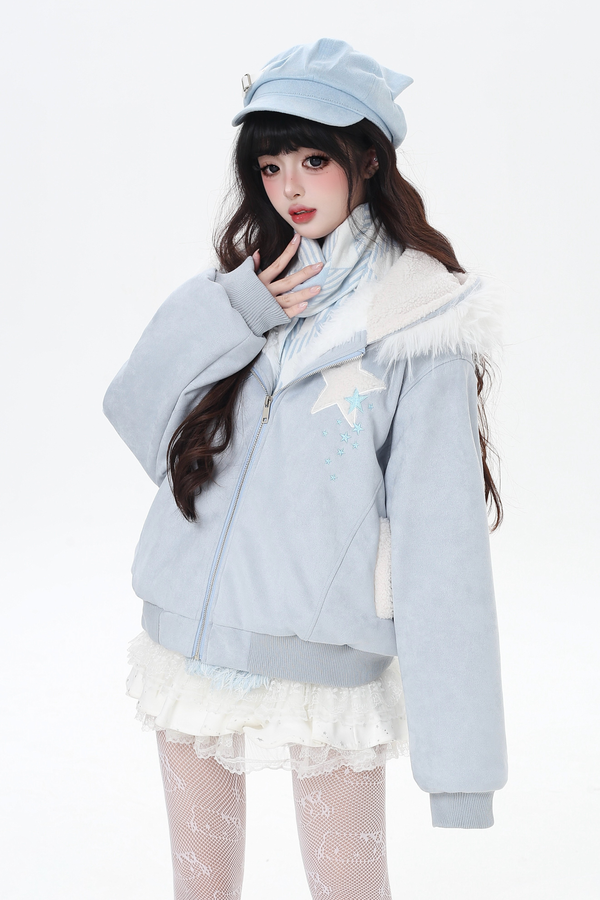 アイススターファーフードジャケット