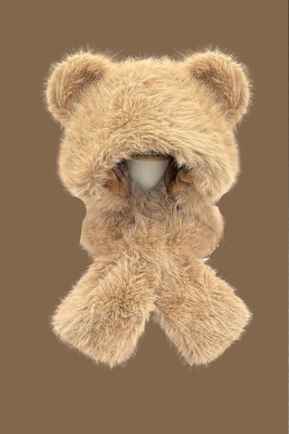 ファーベアマフラーハット