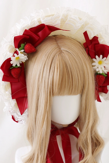 Classical girly Lolita hood