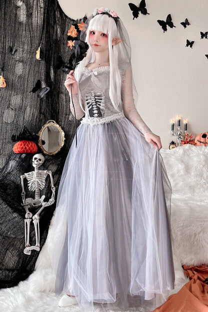 Ghost Bride Zombie Masquerade Dress