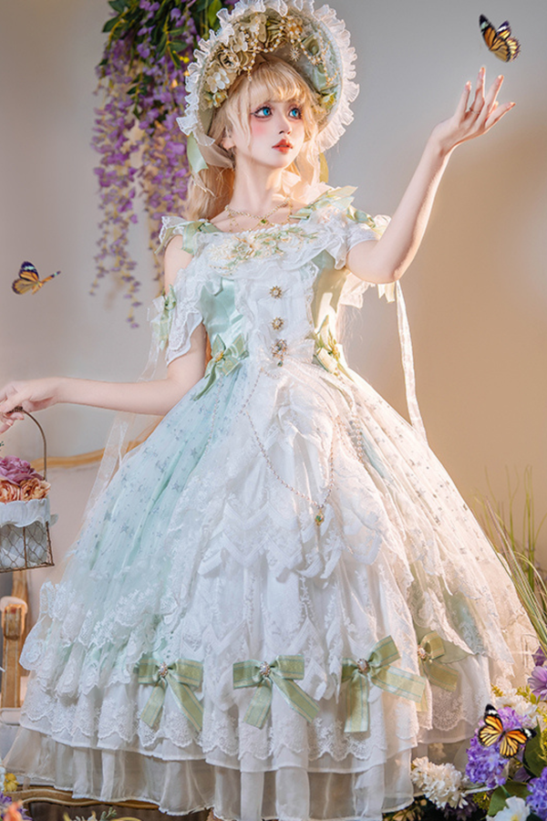 フォレストイリュージョンブライダルロリータドレス