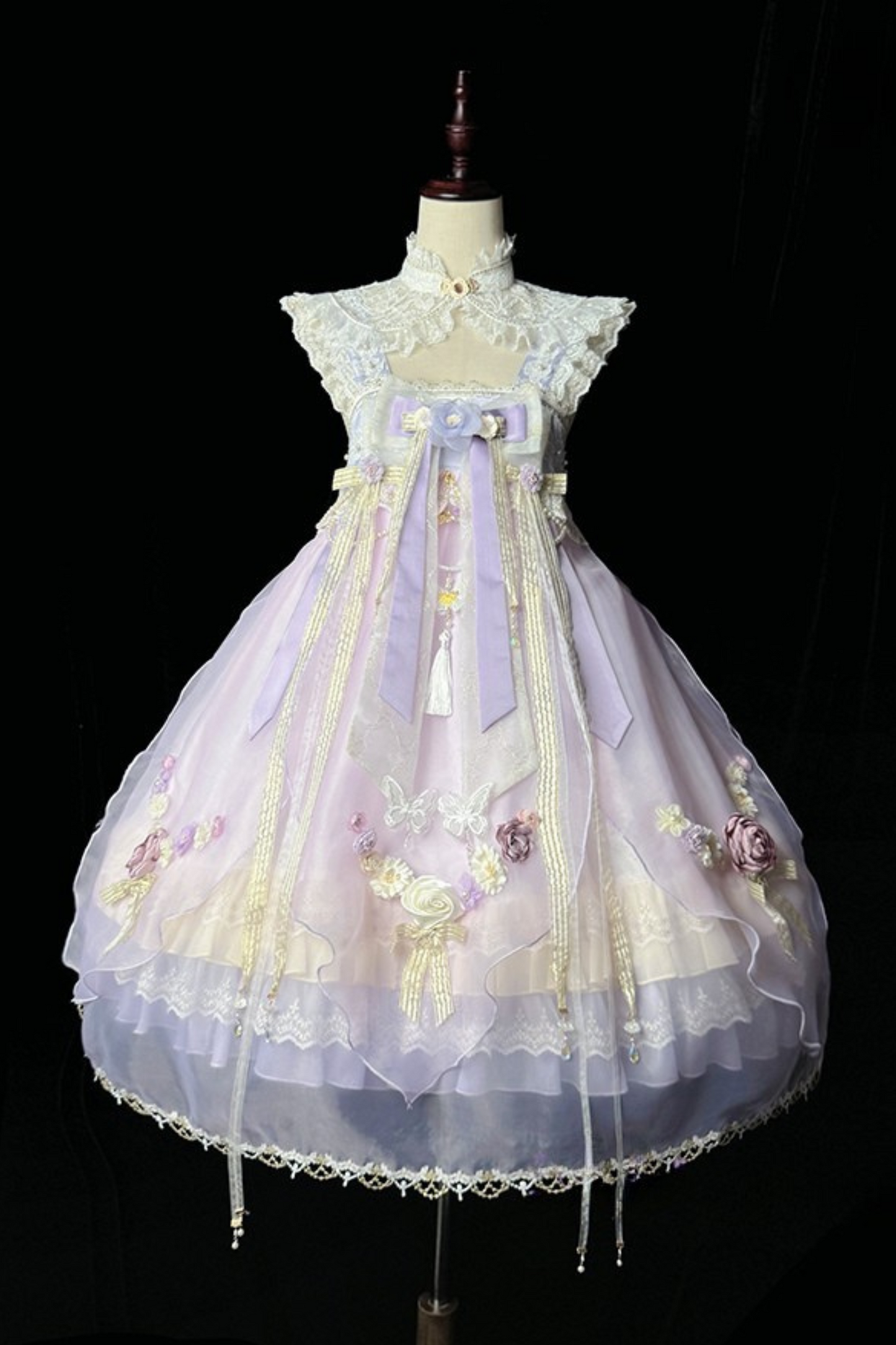 Fairy Floral China Tulle Ribbon Dress