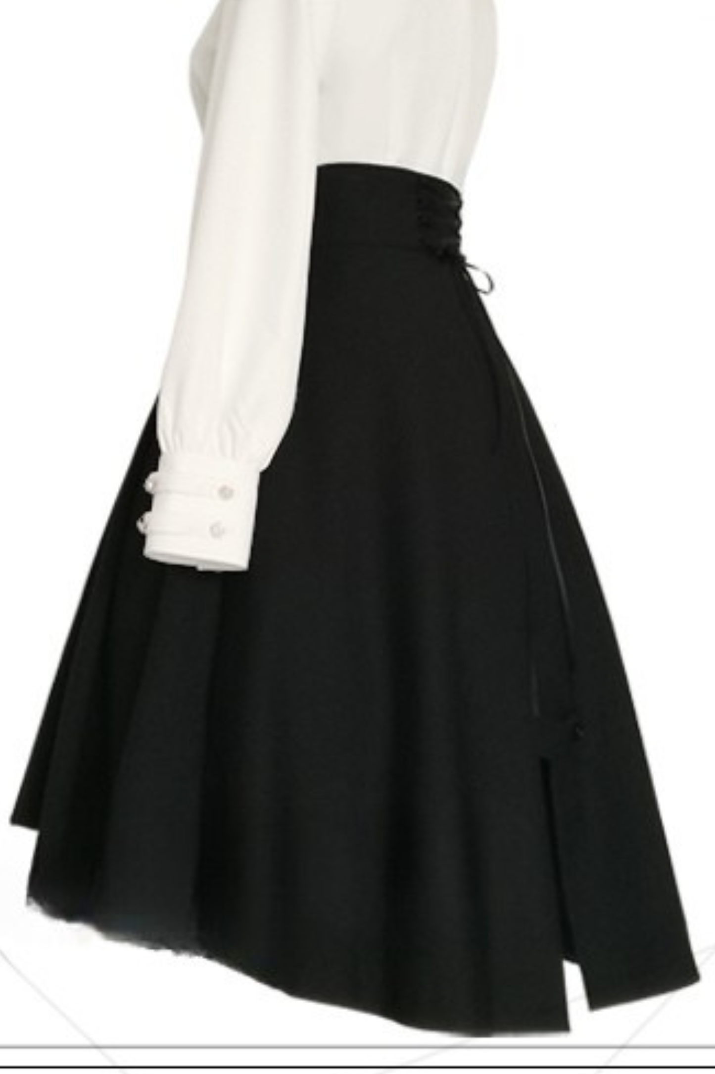 レトロダークゴシックハイウエストアシメスカート