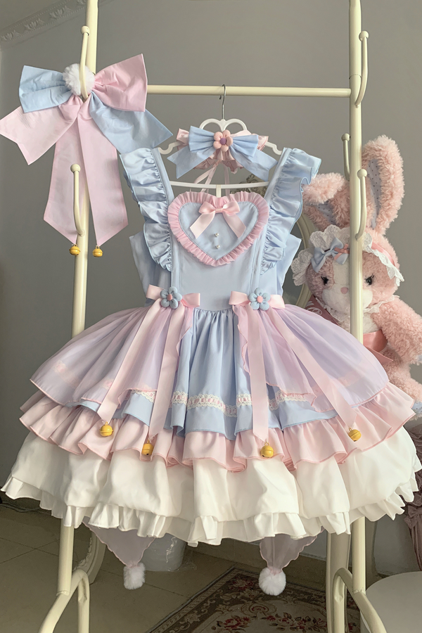 Sweetheart Rabbit Pastel Lolita Dress