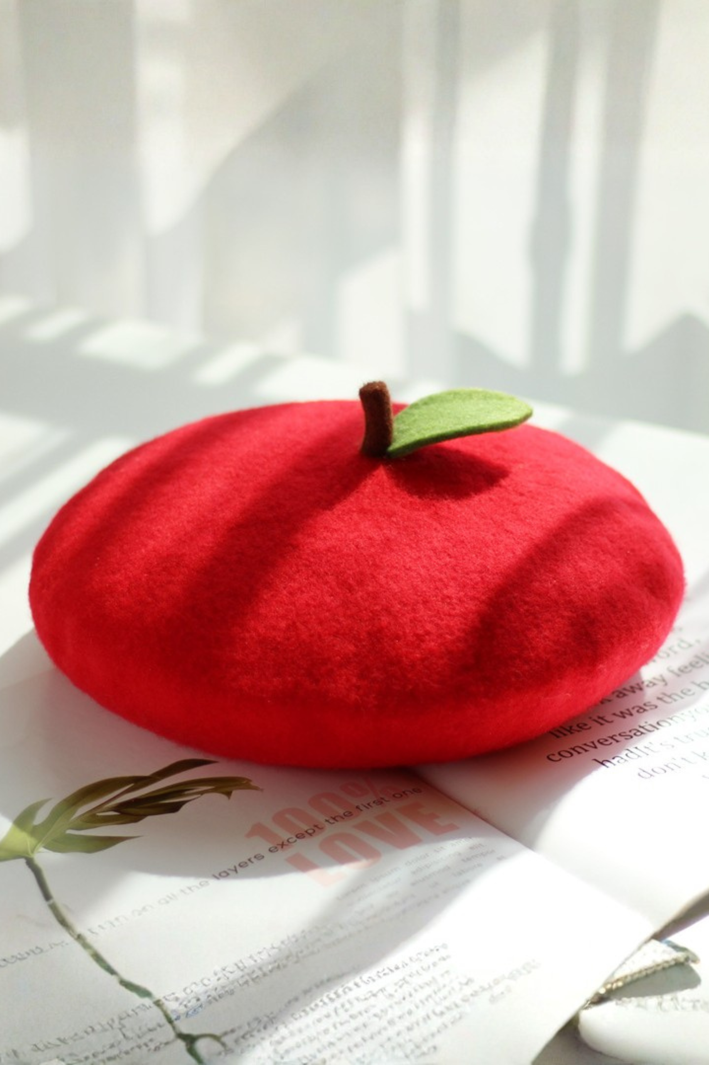 りんごベレー帽