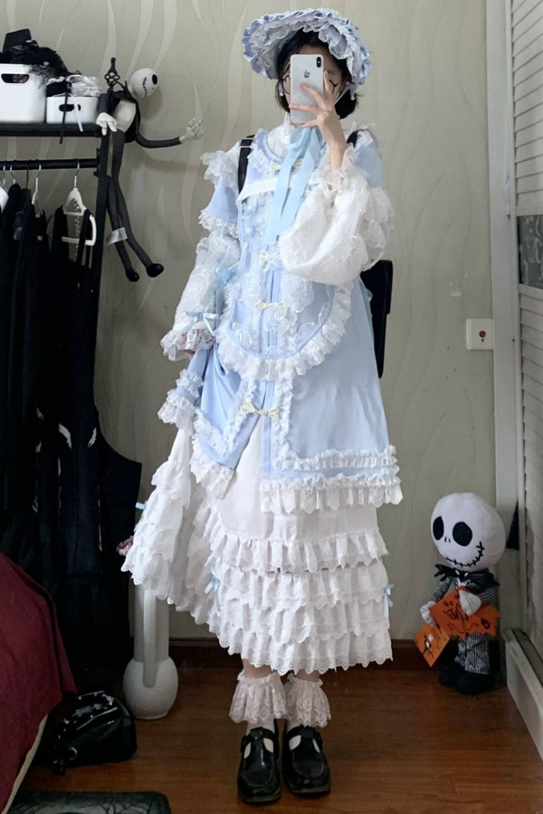 Cute Subculture Garden Dream Top + Vest + Apron + Skirt