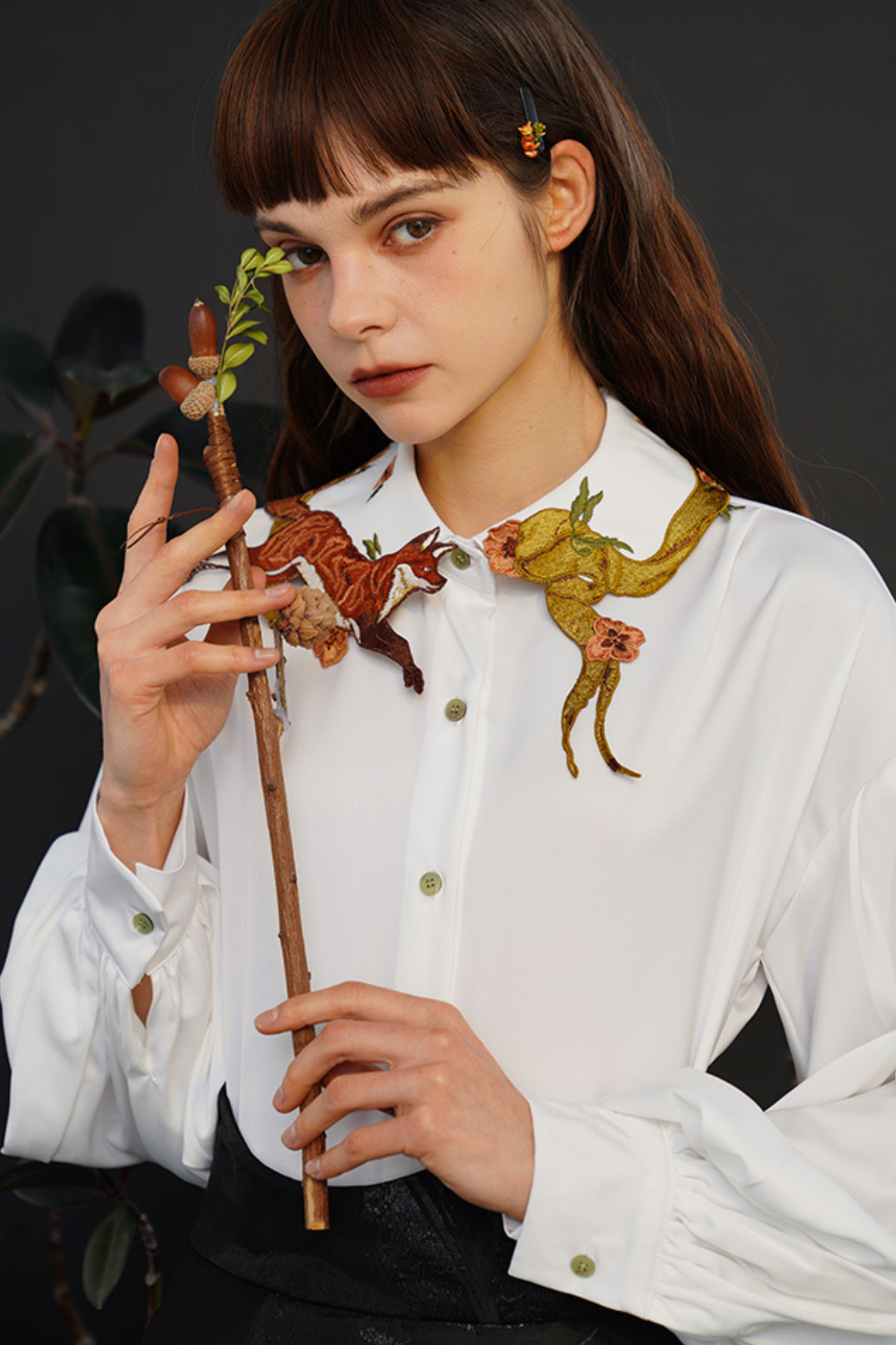 アニマルカラーレトロシャツ