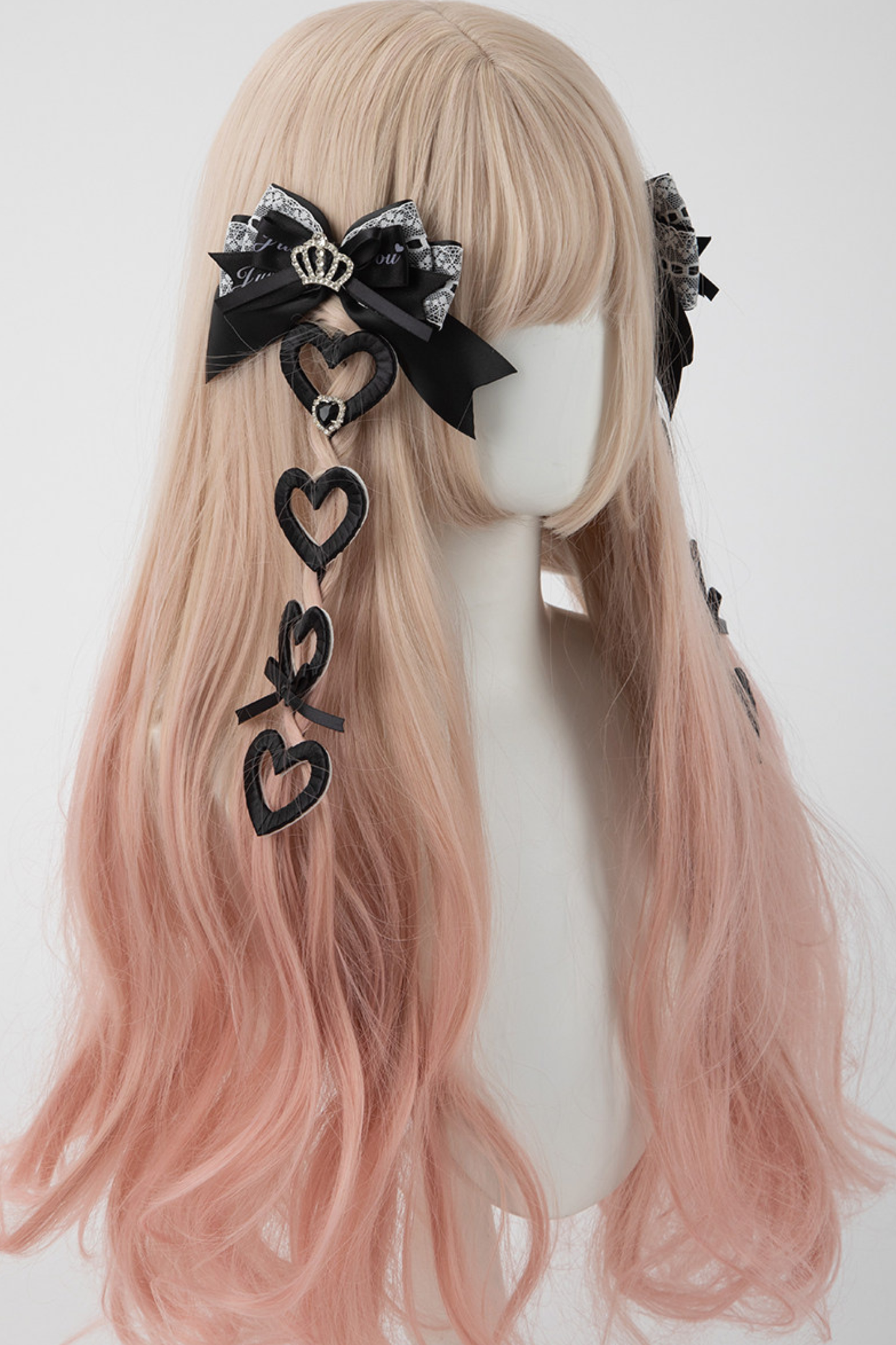 Lace Satin Ribbon Hair Clips