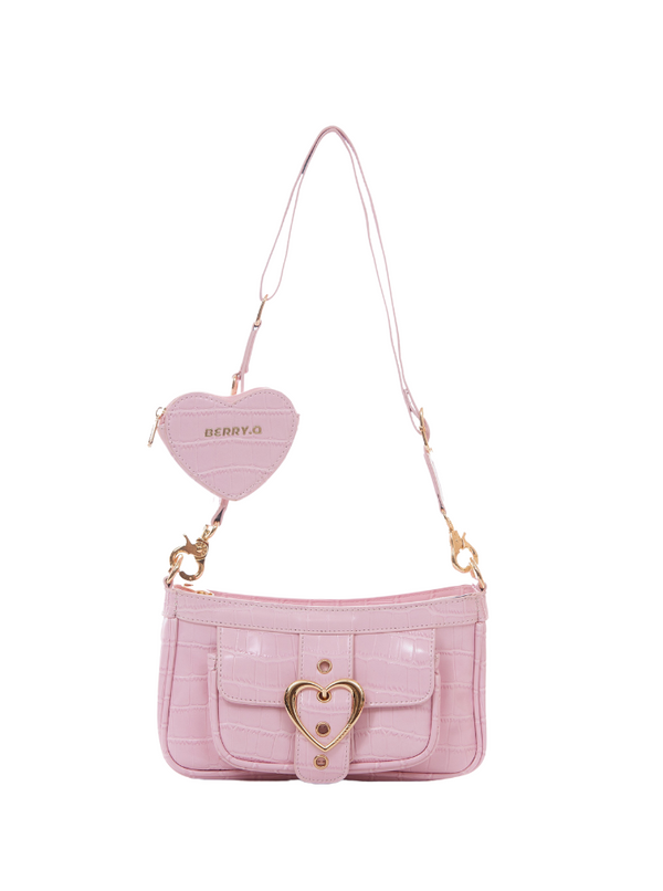 Heartling Belt Wan Shoulder Crocodile Bag