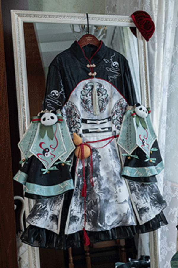 【予約商品】バンブーチャイナキュートパンダドレススーツ