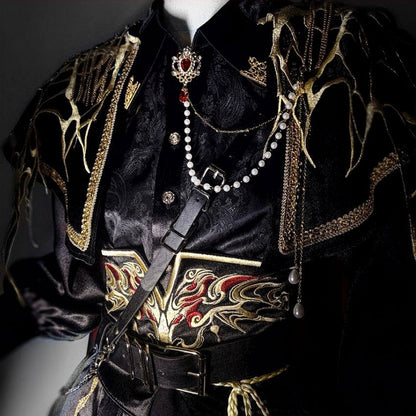 【予約商品】ダークファンタジーエンブロイダリーケープ＋シャツ＋コルセットトレーン＋パンツ/スカートコンプリートセット＋フルセット