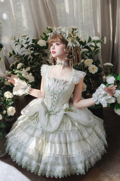 【4月5日予約締切】リリーエンブロイダリーロリータプリンセスコルセットドレス