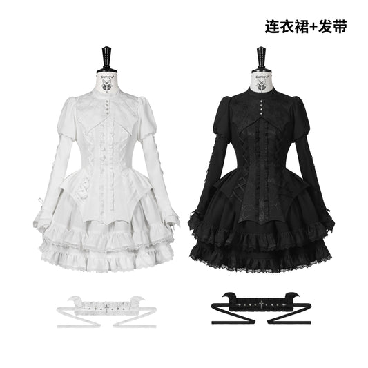 【12月20日予約締切】Camillaスパイダーウェブバットゴシックダークドレス＋ヘアバンド