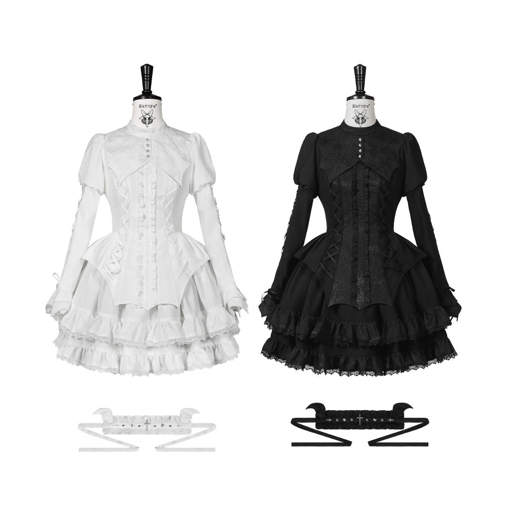 [Deadline for reservations: November 19] Camilla Spider Web Bat Gothic Dark Series Dress Full Set + Setup Full Set