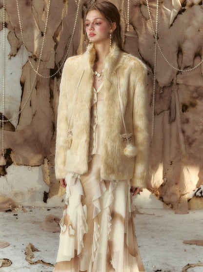 Maillard wear fur coat