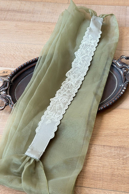 [Pre-order Deadline: July 31] Romantic Sweet Lolita Series Accessories (Flower-Embroidered Waist Ribbon, Corsage with Parfum Emblem, Hair Clip) [Exclusive Sale for Dress Purchasers]