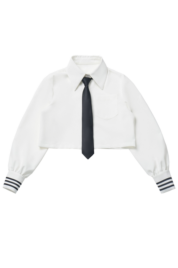 カレッジトレンチコートシャツスカートセット