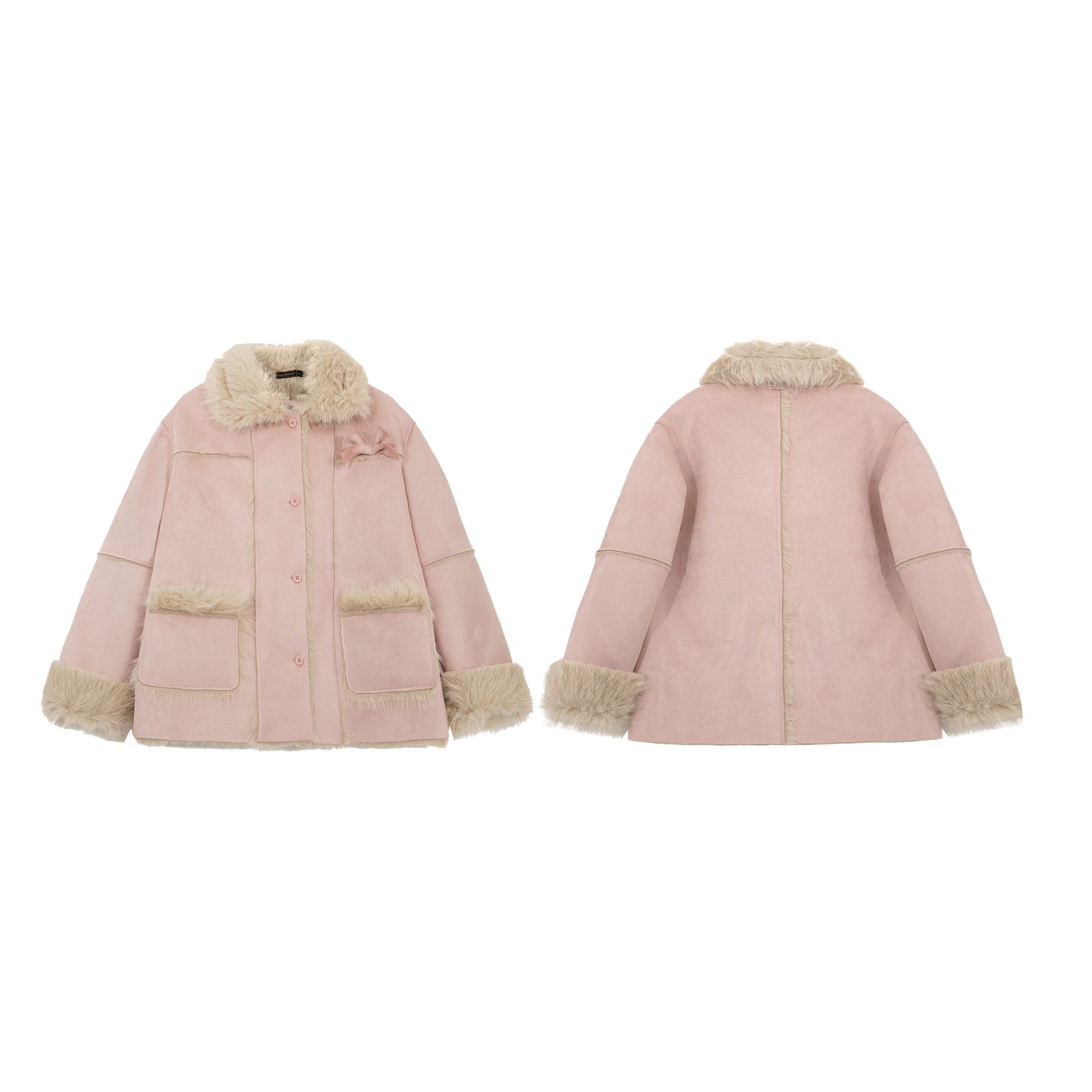 Luxury Fur Trim Cotton Jacket