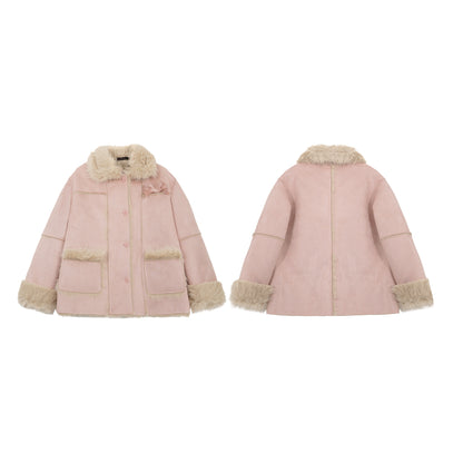 Luxury Fur Trim Cotton Jacket