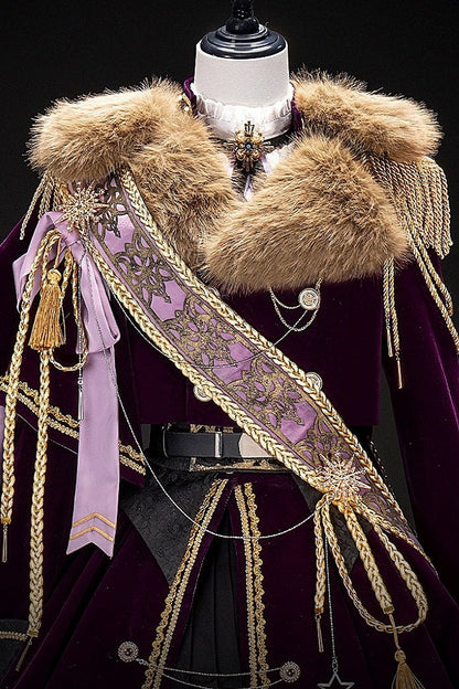 【12月7日予約締切】５ Colors Royal Prince-Style Military Lolita Series Accessories (Sash, Detachable Fur Collar)