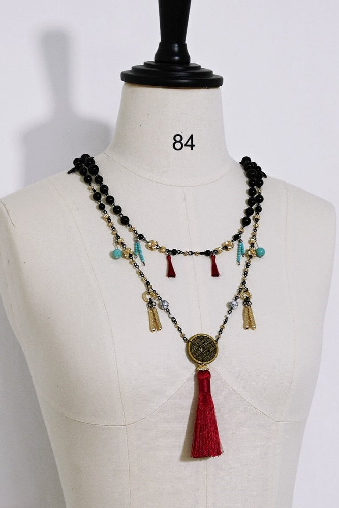 【11月1日予約締切】White Fox Chinese Fantasy Style Series Accessories（Beaded tassel necklace）