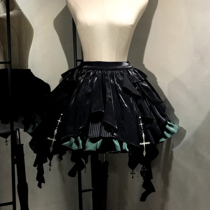 【12月3日予約締切】inverted spell contract ダークゴシックウィッチドレスフルセット＋シャツ＋ベスト＋スカート