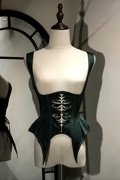 【12月3日予約締切】inverted spell contract ダークゴシックウィッチドレスフルセット＋シャツ＋ベスト＋スカート