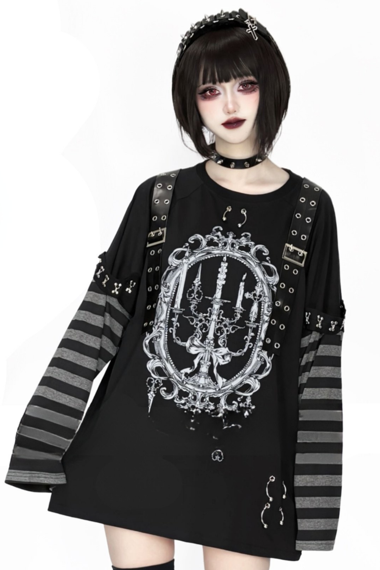 Painted hypoxia raglan blouse