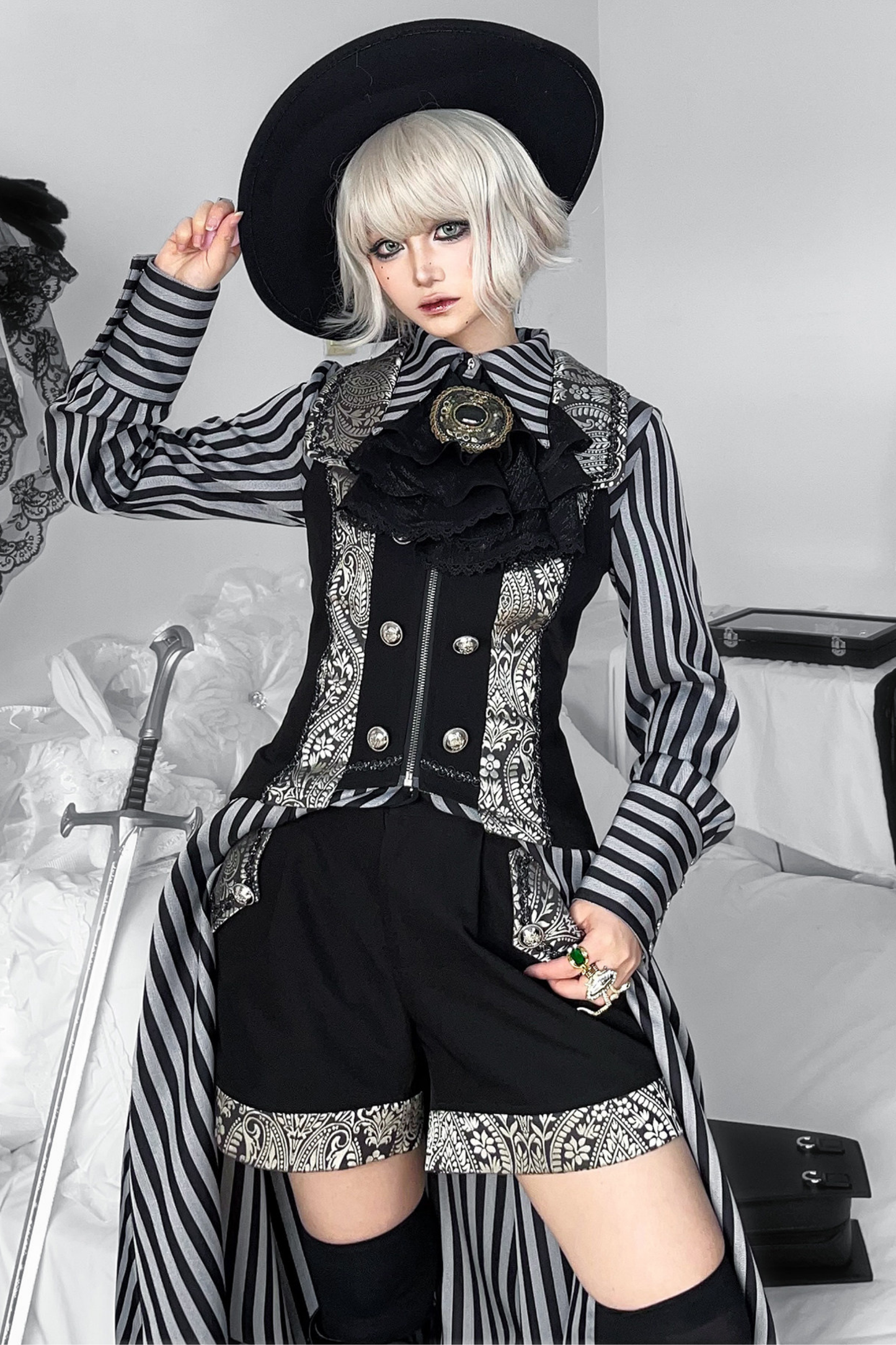 Dark Prince Lolita Jacket + Shirt + Pants + Vest
