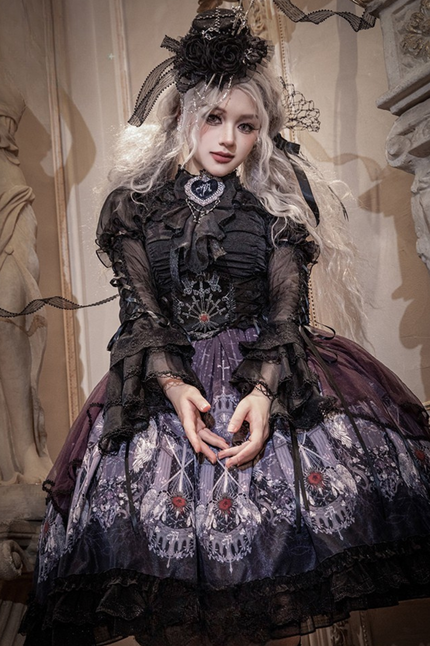 [Reservation Product] Gothic Girl Design Maria Sword Lolita Dress Set