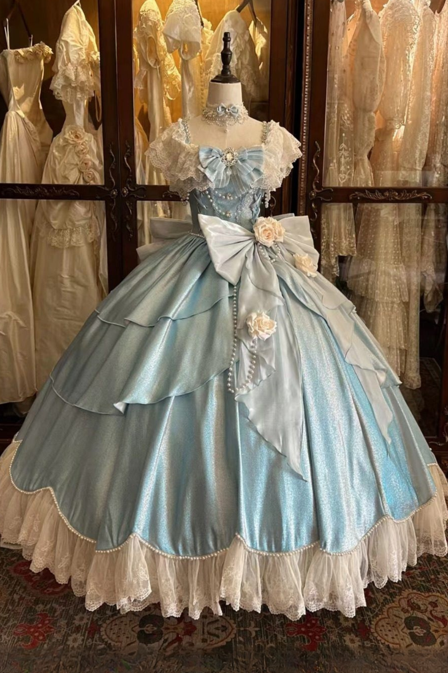 【2月5日予約締切】ロマンティックローズエレガントプリンセスドレスコンプリートセット