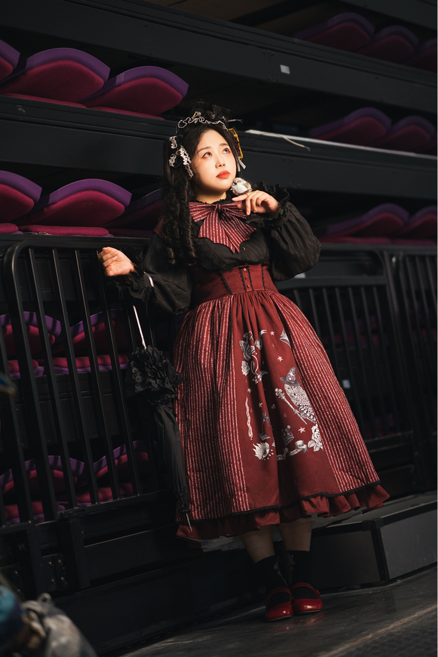 魔法学園レトロエレガントロリータジャンパースカート