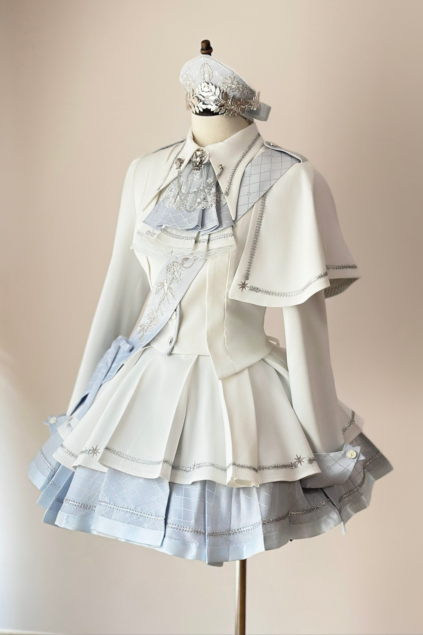 위치스 샤이닝 로리타 탑 + 스커트 + 보닛