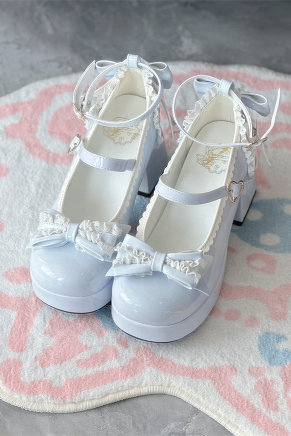 Frilled Ribbon Lolita Shoes