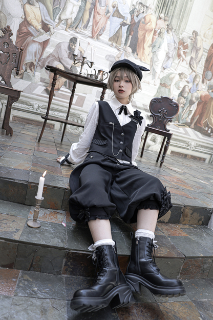 クールシックベスト+シャツ+バルーンパンツ