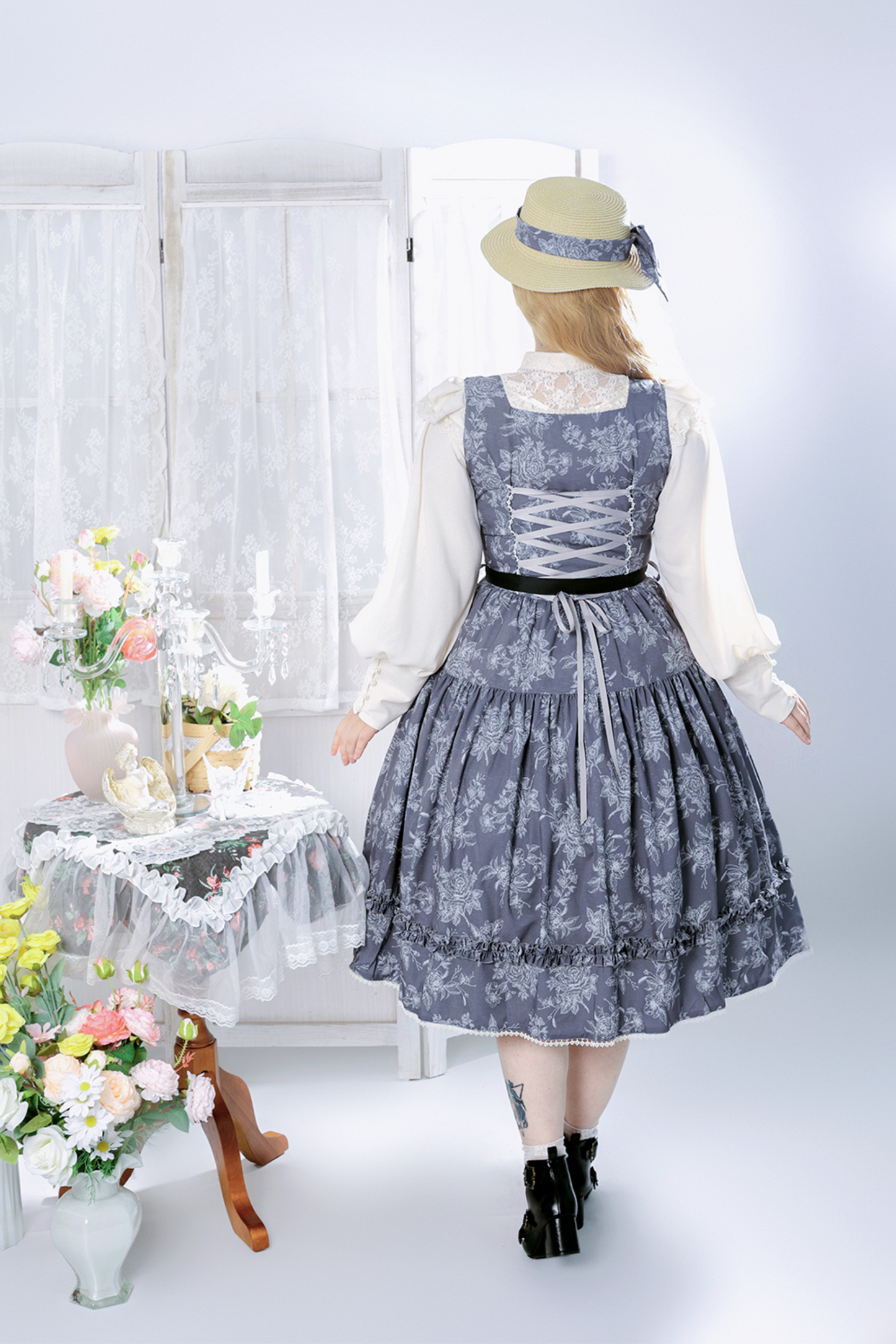 Sketch Wild Rose Elegant Lolita Jumperskirt