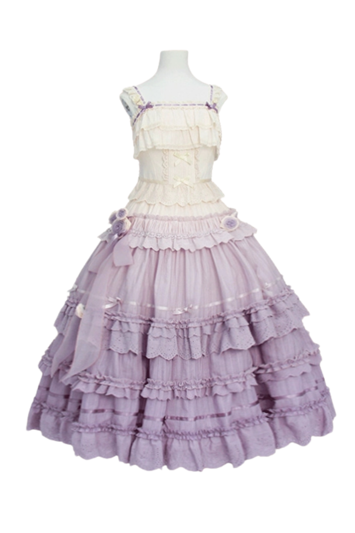 [Reservation Product] Frilled Gradient Princess Lolita Dress Set