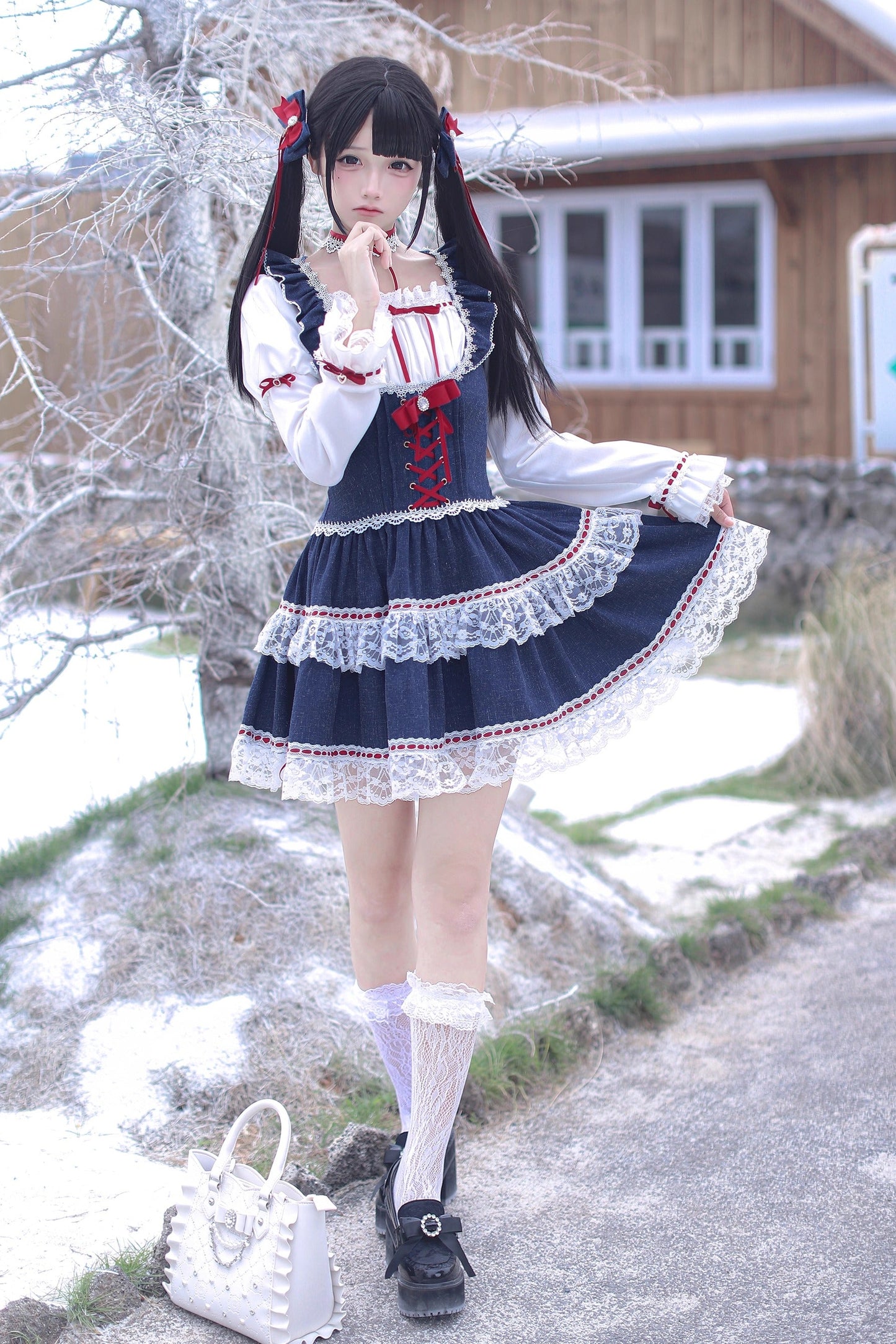 Snow White Snow White Juliet Sleeve Dress + Accessories