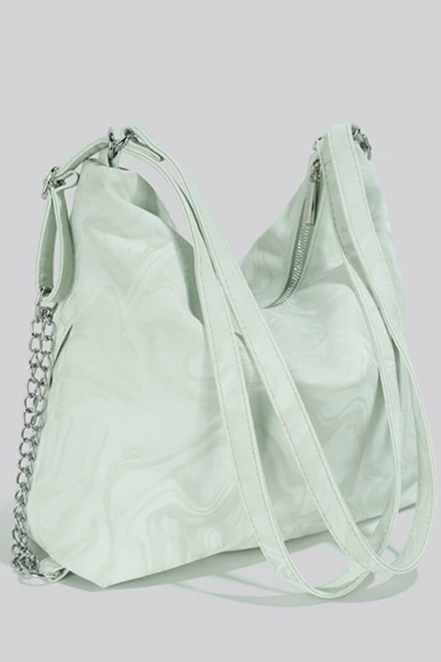 Silver Butterfly Wan Shoulder Bag