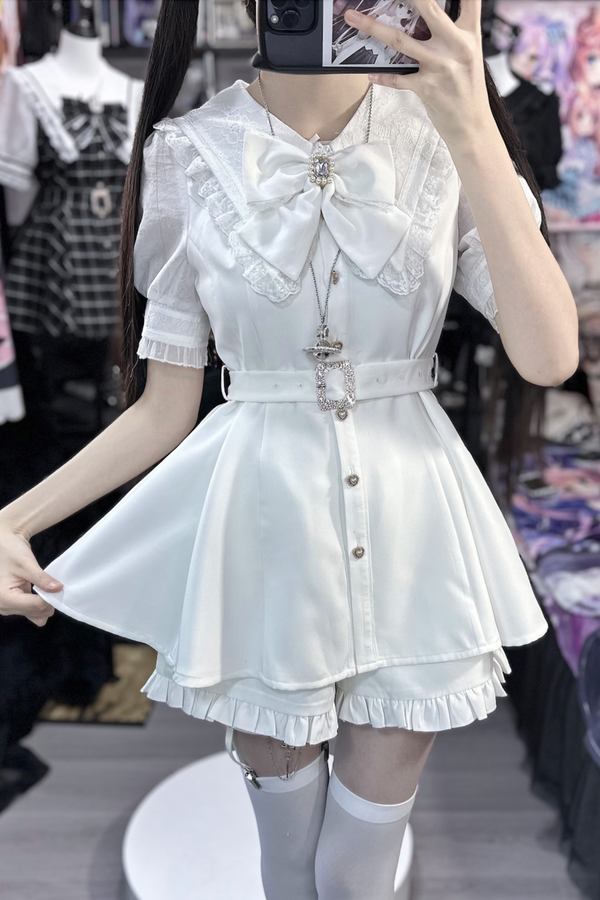 [Reservations] Dark Sweet Sailor Top + Ruffle Shorts