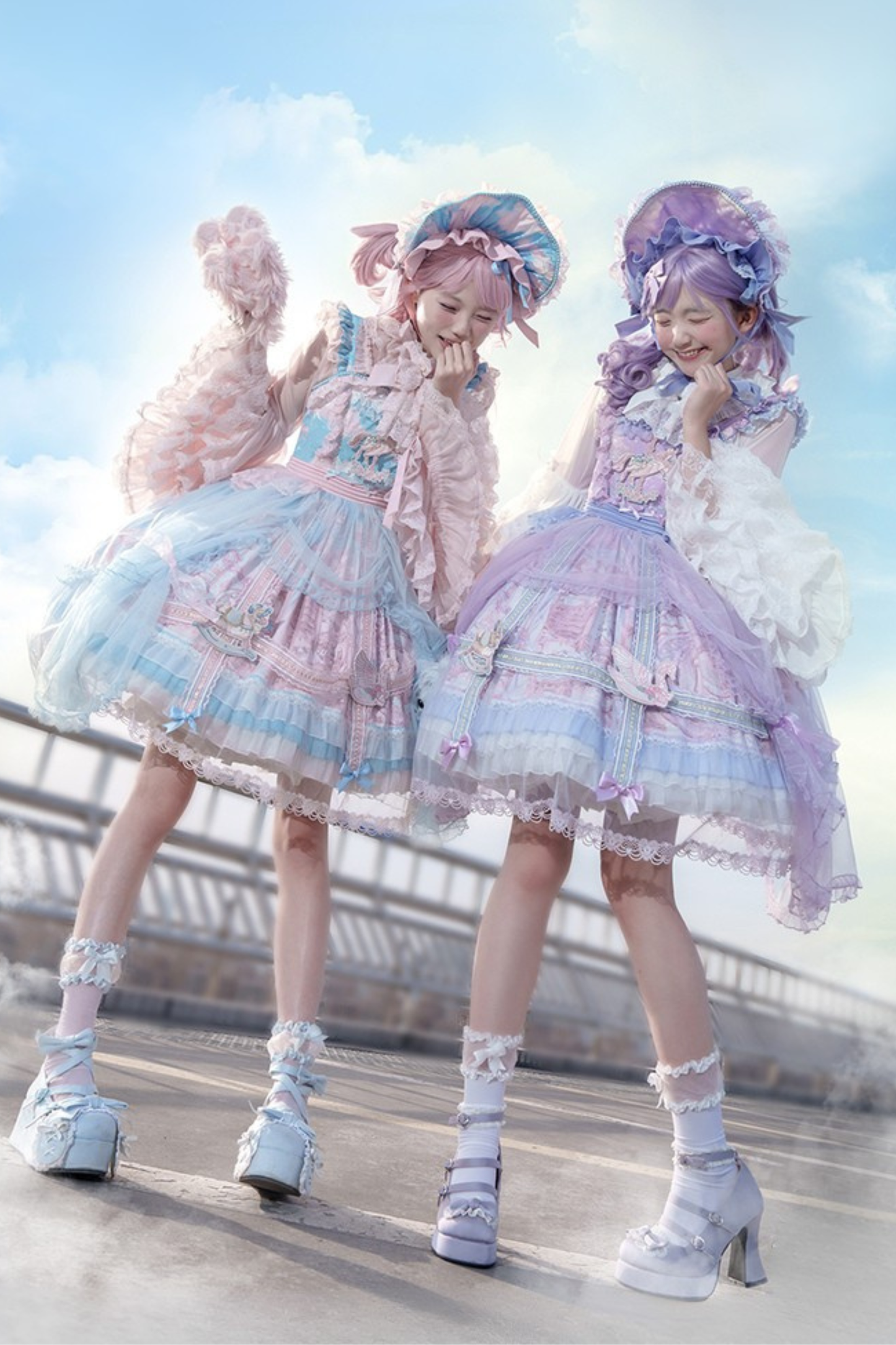 【予約商品】ペガサスガーデンチュールカーテンバードケージサスドレス＋ボンネット