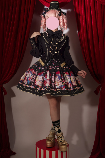 サーカスサスペンダーロリータドレス＋スカート