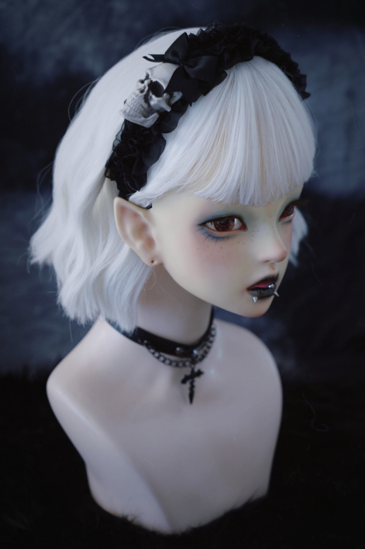 スカルリボンヘアーアクセサリー