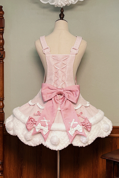 [Deadline for reservations: December 8] Floss Sugar Rabbit Fur Ball Ribbon Suspender Dress