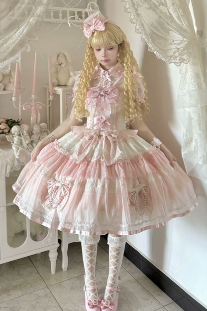 Sweet Princess Lolita Dress + Big Headband