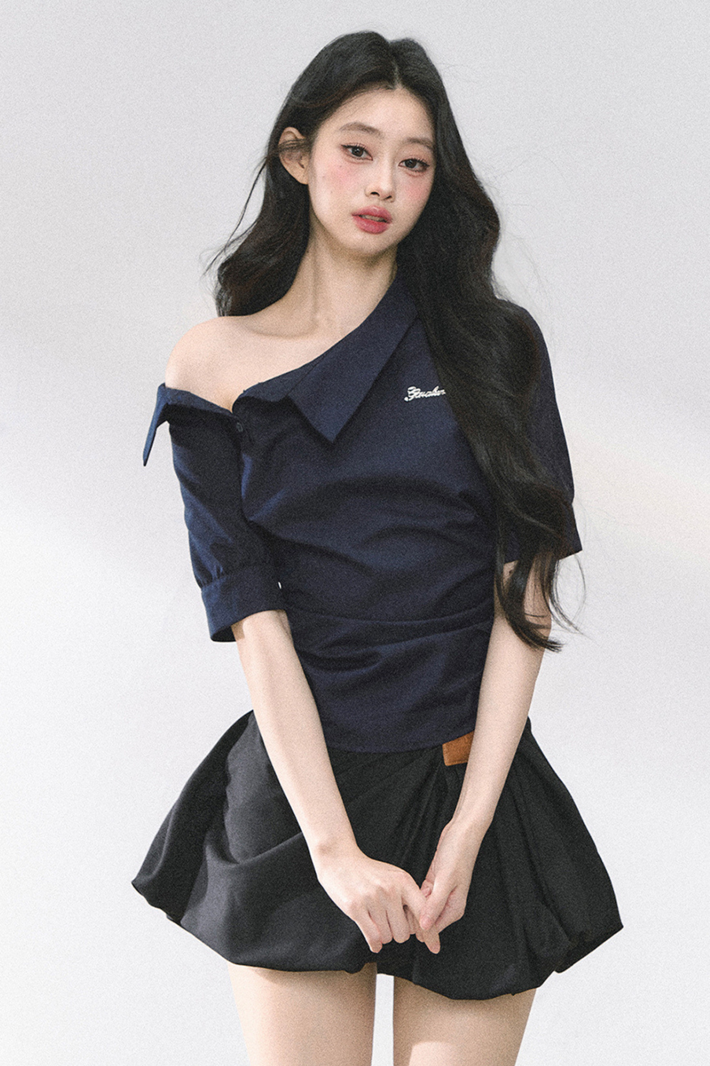 バッグリボンワンショルダートップス