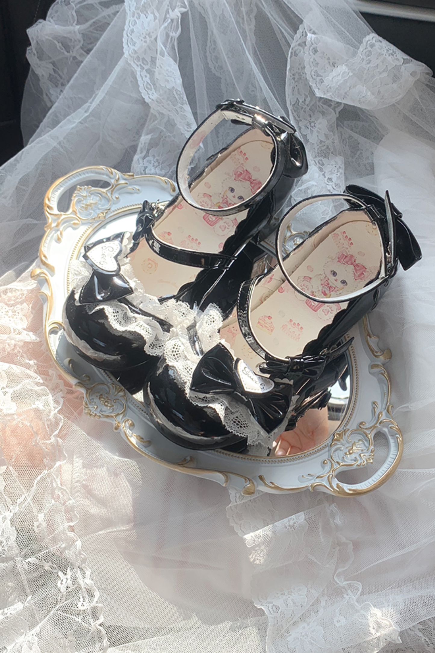 レースリボンロリータシューズ