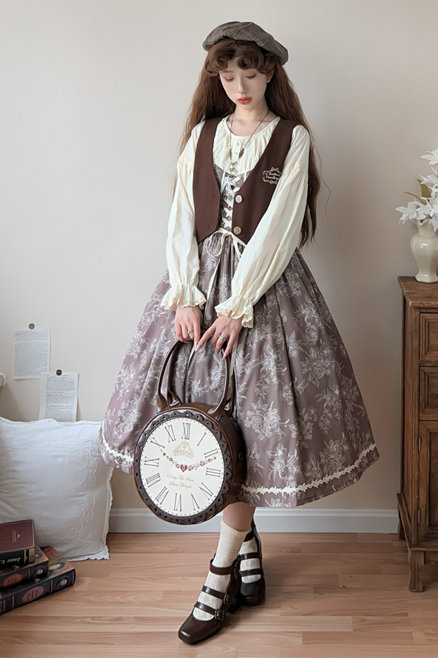 スケッチワイルドローズエレガントロリータドレス