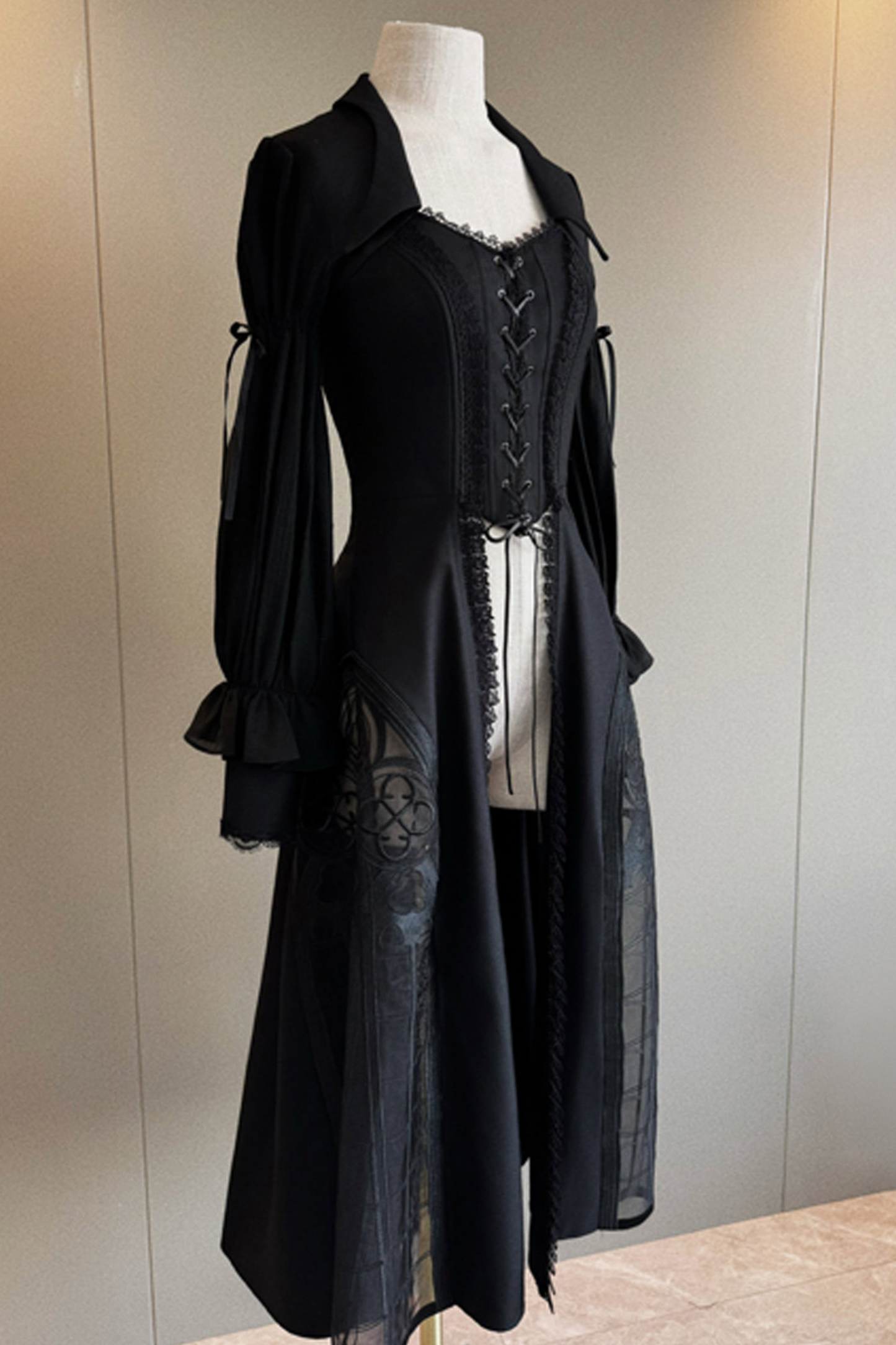 Gothic Lolita Jumper Skirt + Dark Top + Girdle